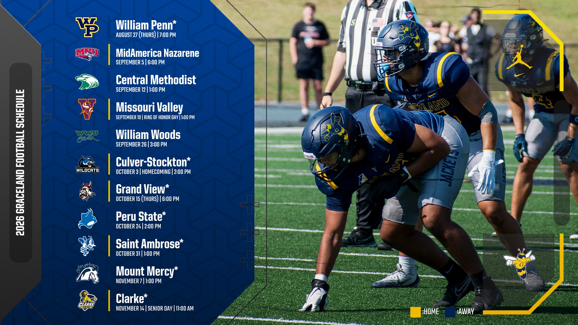 Two Thursday Night Games Highlight 2026 Graceland Football Schedule