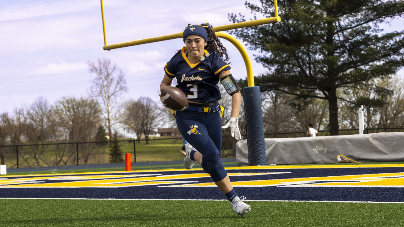 Flag Football Finishes Unbeaten at Spring Sting Showdown with Win Over Hesston