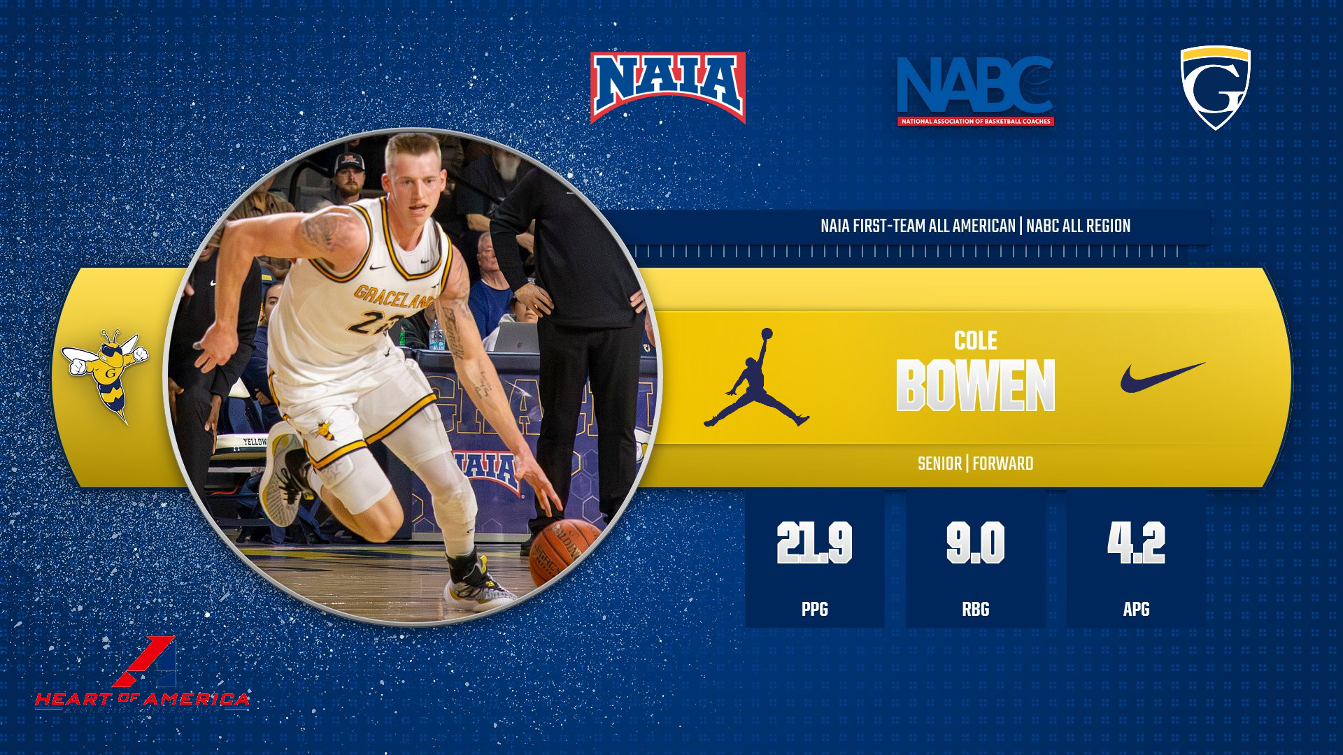 Bowen Earns NAIA First-Team All-American Honors After Stellar Season at Graceland