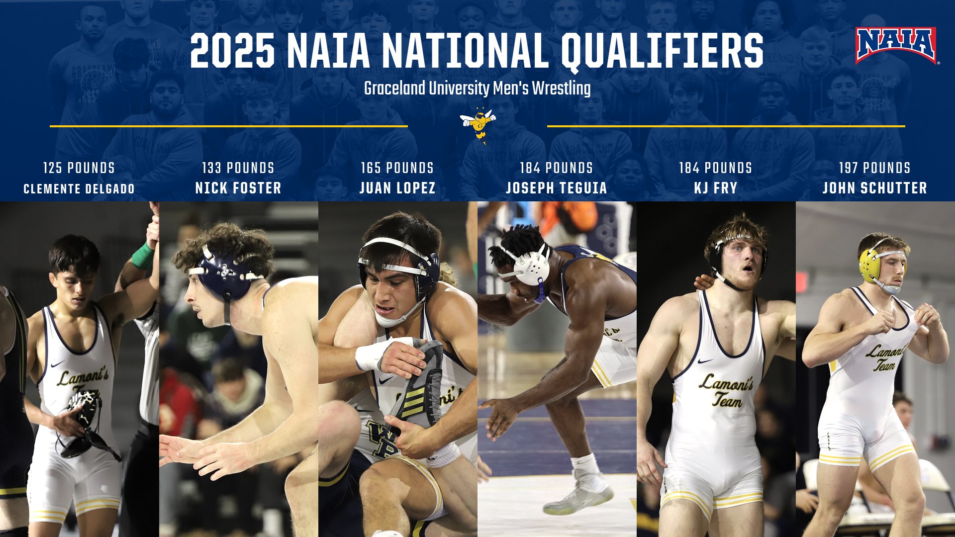 Graceland Sends Six Wrestlers to NAIA Men&rsquo;s Wrestling National Championship
