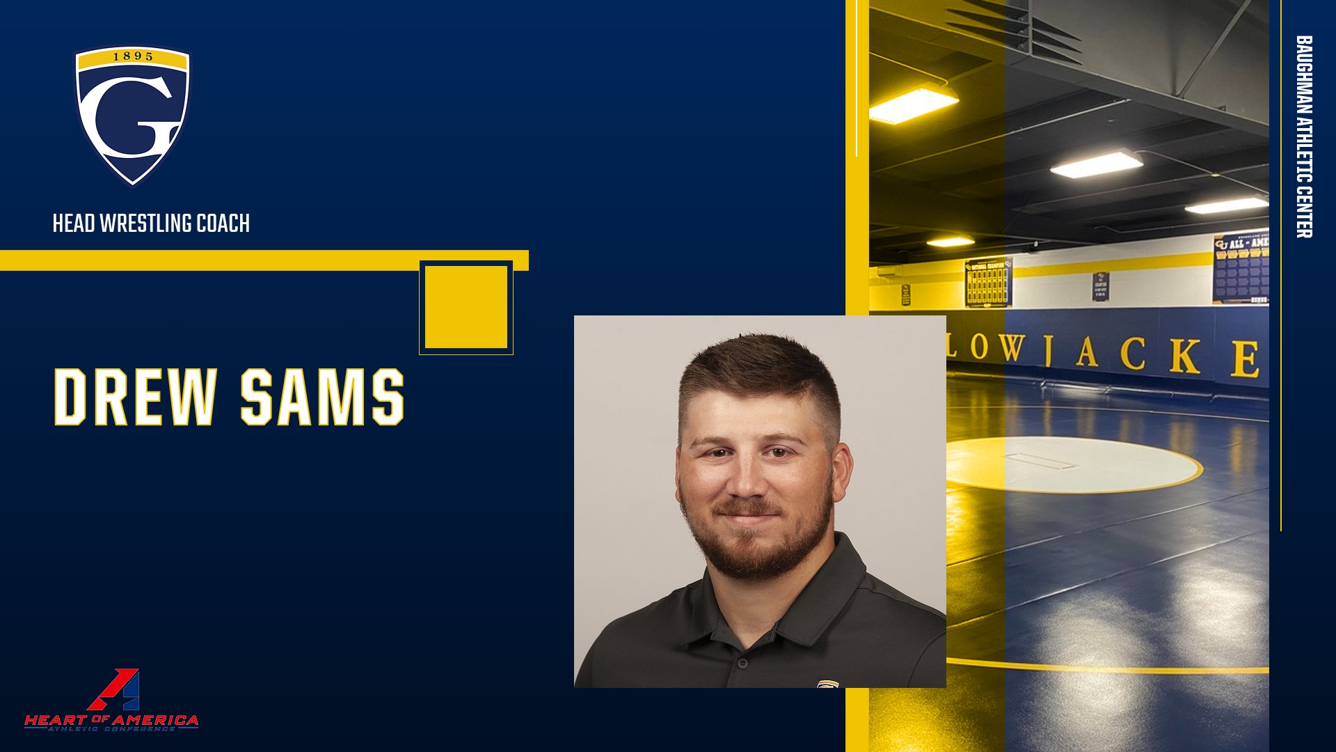 Graceland University Names Drew Sams Head Men&rsquo;s Wrestling Coach