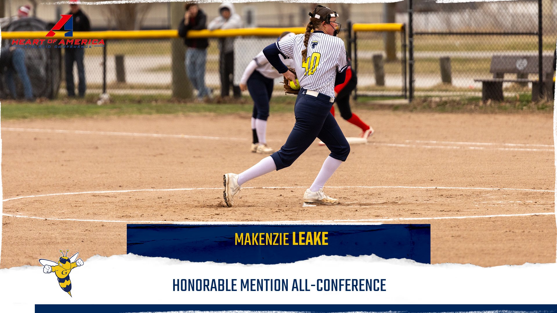 Makenzie Leake Earns All-Conference Recognition for Yellowjackets