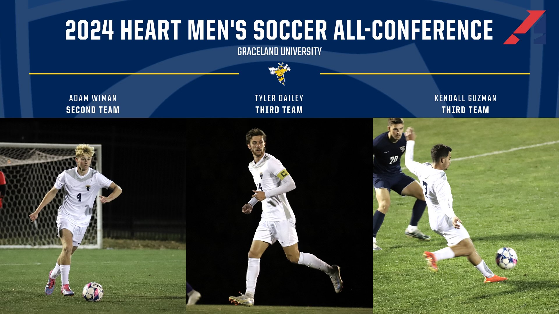 Men's Soccer Wiman, Dailey, and Guzman Earn HAAC Soccer Honors