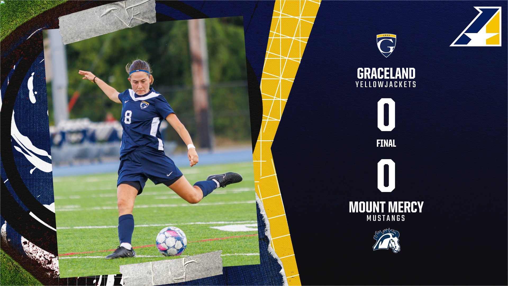 Graceland Women&rsquo;s Soccer Draws Even with Mount Mercy in Scoreless Road Match