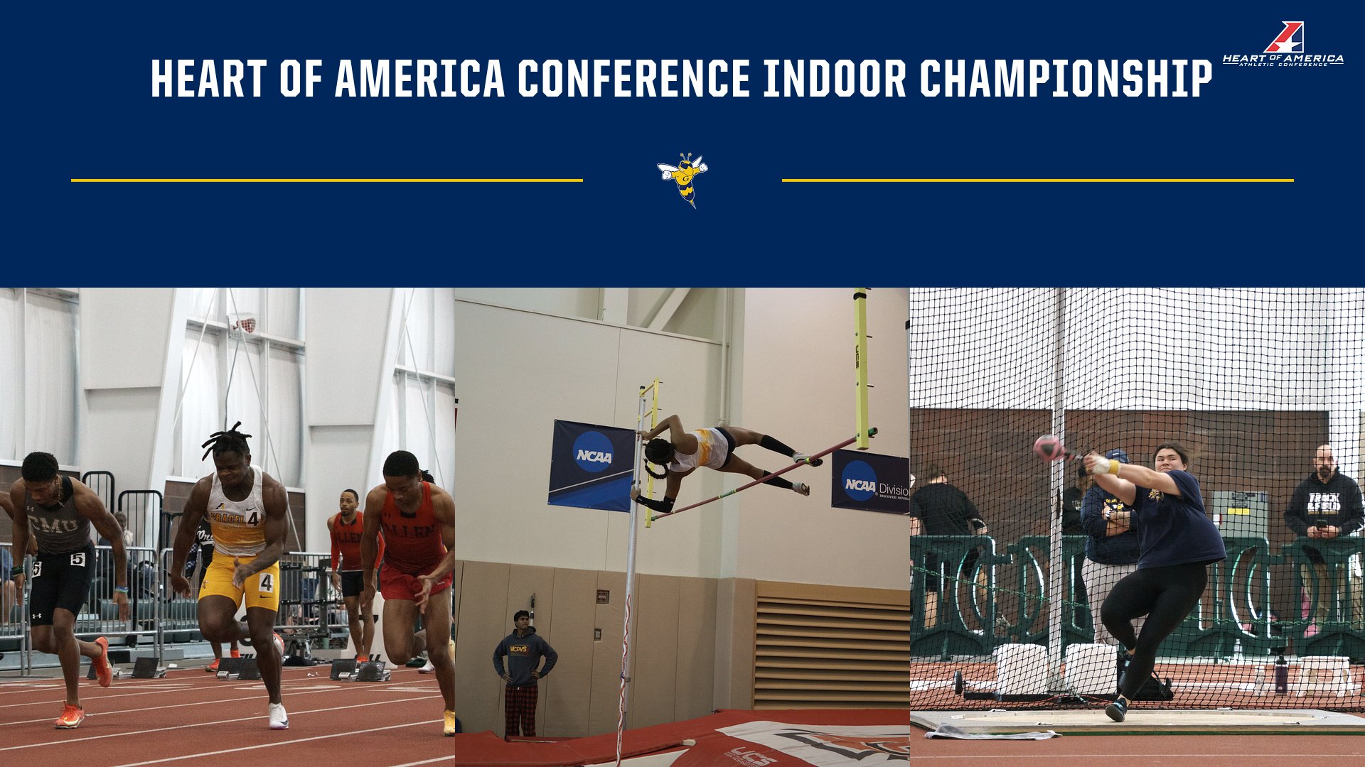 Jean Sets School Record; Vandemark Wins Conference Title at Heart Indoors